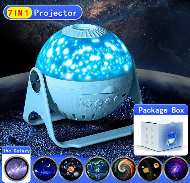 LED Star Projector Night Light 6 In 1 Galaxy Lamp Design