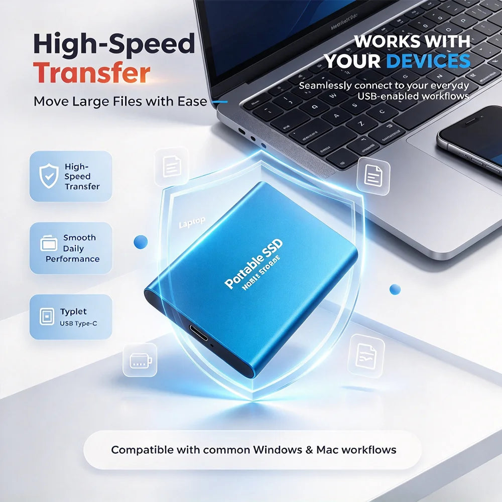 Laptop USB-C SSD Drive