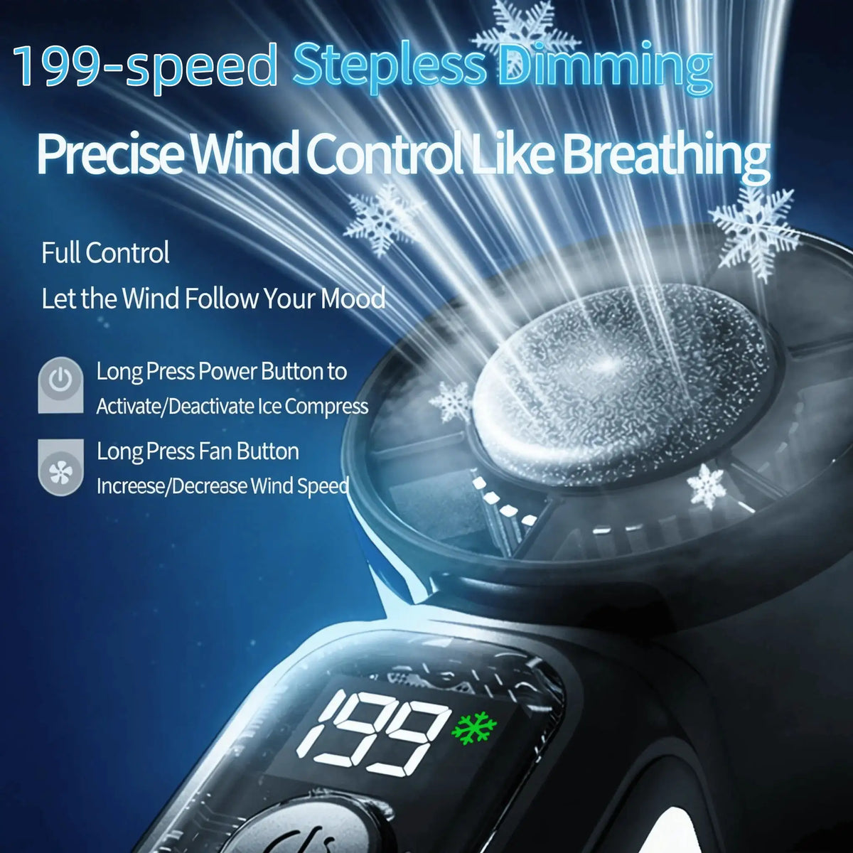 Portable Handheld Ice Cooling Fan — product image 4