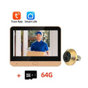 Tuya 3MP Wireless Peephole Camera With 4.3 Inch LCD Night Vision See Visitors