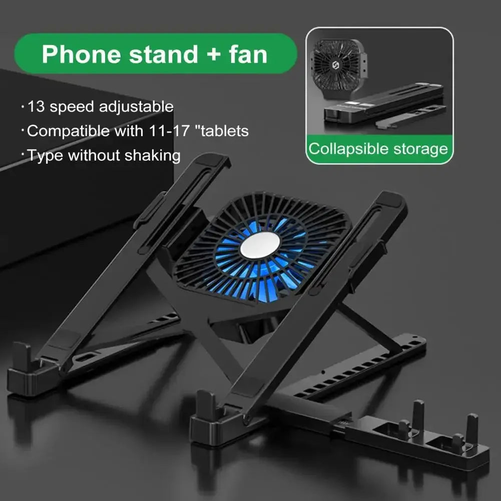 Adjustable Ergonomic Laptop Bracket Stand With Fan