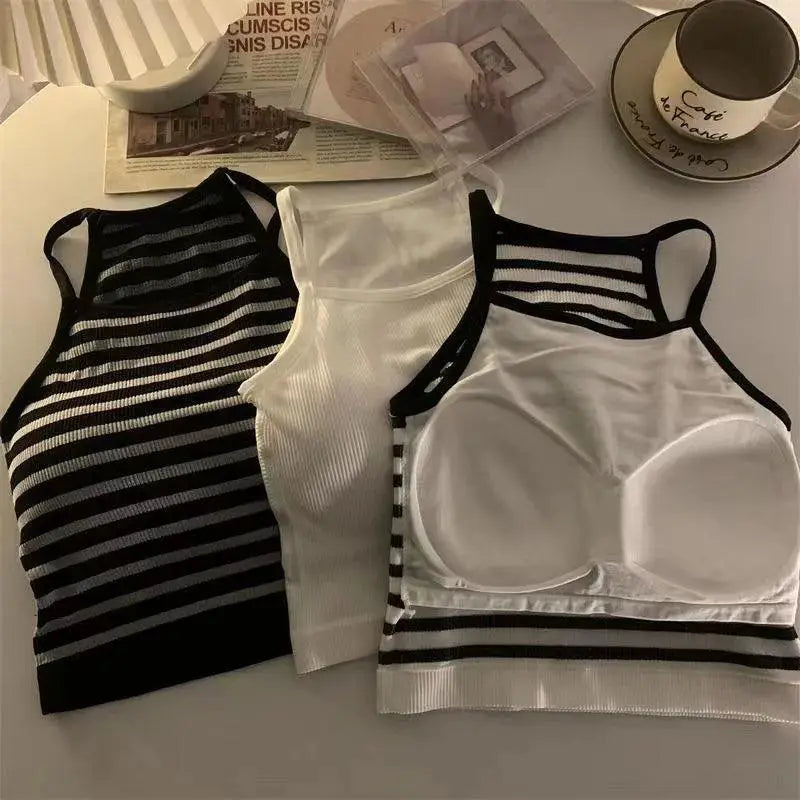 Korean Striped Tank Top Women Summer Fashion Essential