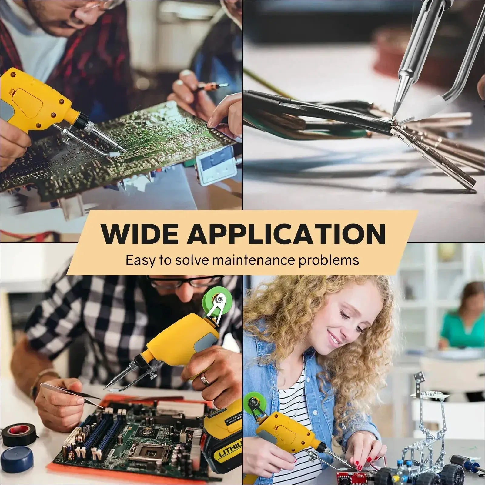 Portable 75W Cordless Soldering Iron With Digital Display