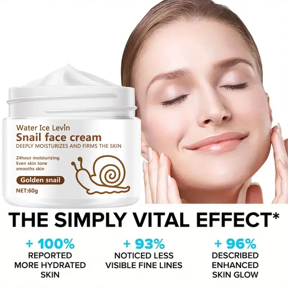 Snail Anti-aging Cream Collagen Moisturizing Nourish Repair Face Damaged Lift Firm Smooth Bright Whitening Skin Care
