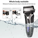 USB Rechargeable Electric Shaver Stainless Steel Trimmer