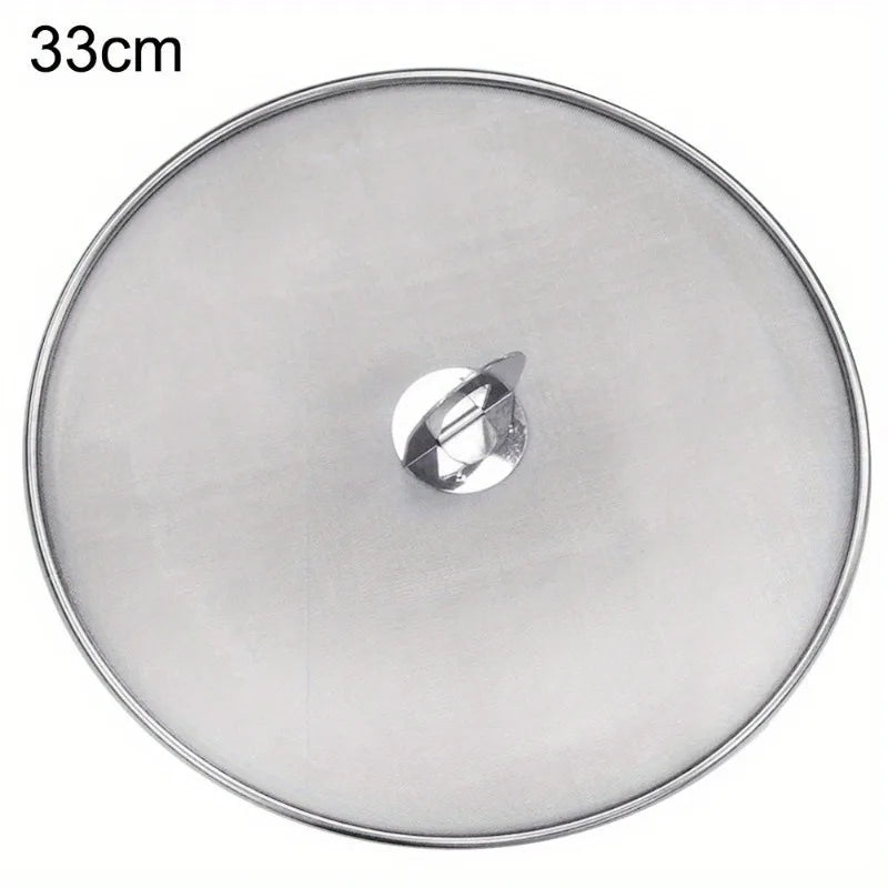 Kitchen Oil Proofing Lid Filter Foldable Handle Frying Pan Cover — product view 8