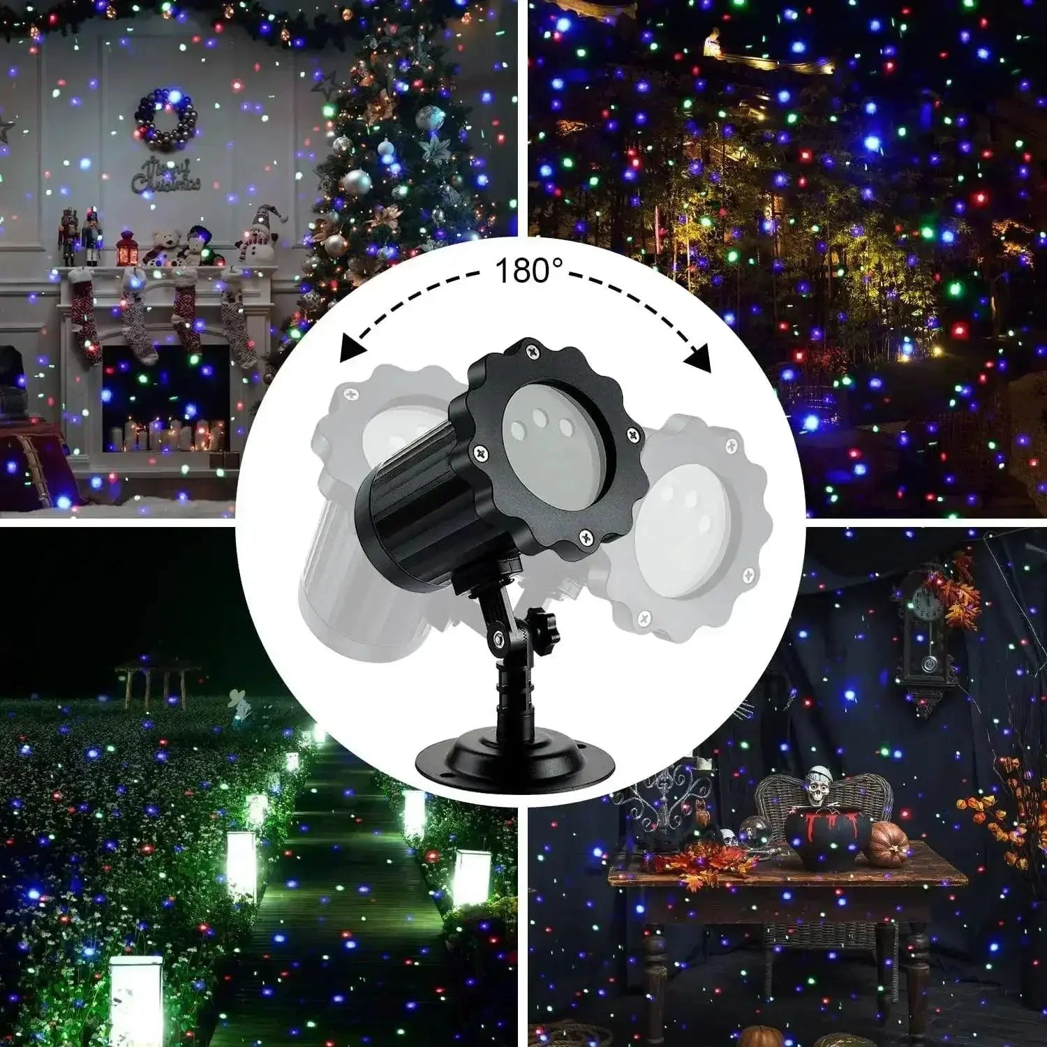 All Weather LED Star Projector With Remote Control Display
