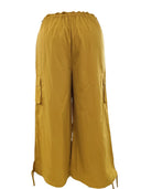 Plus Size Yellow Casual Pants