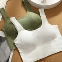Crop Top with Built-In Bra for Women