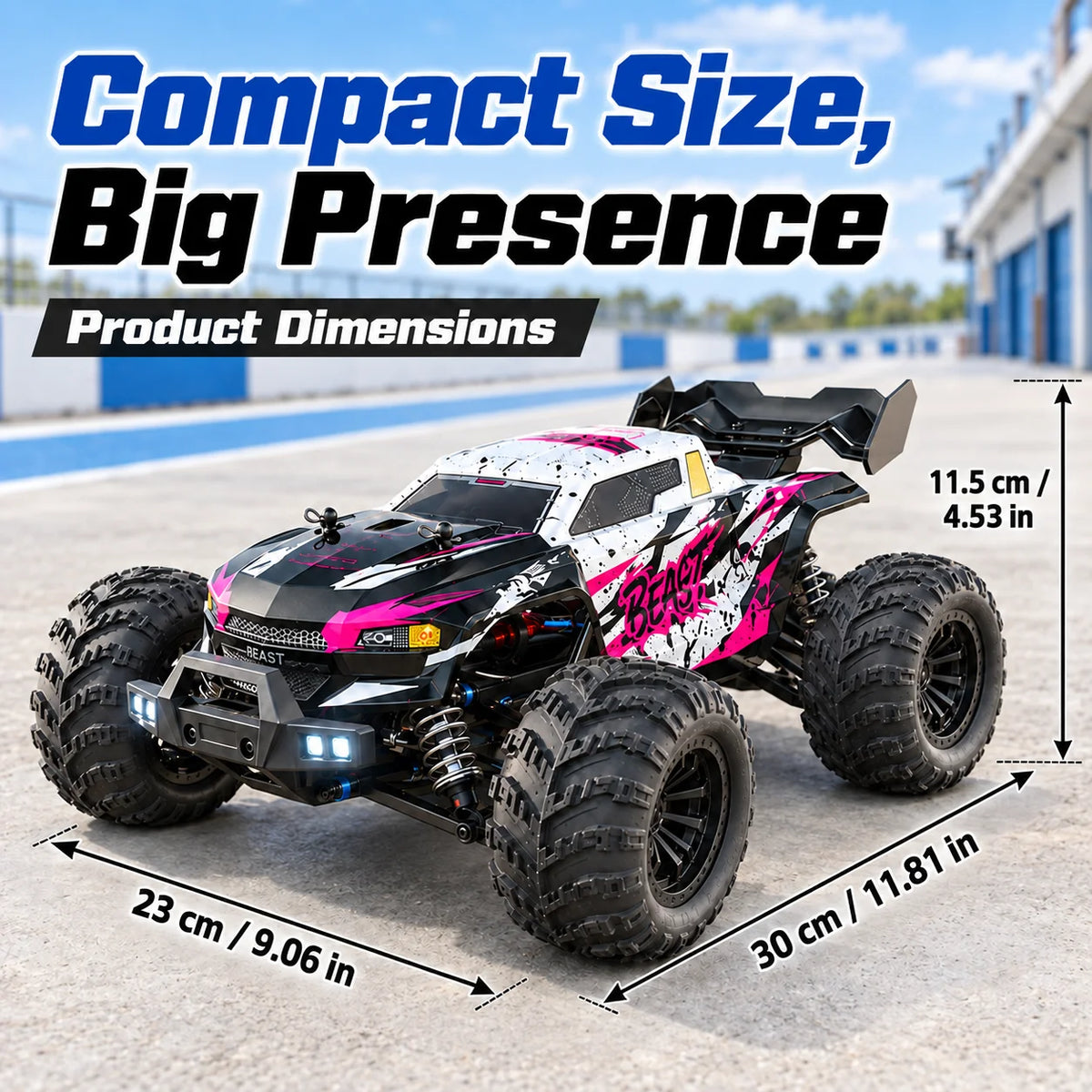 ZNLYRION Brushless RC Off-Road Monster Truck Adjustable Remote — product view 2