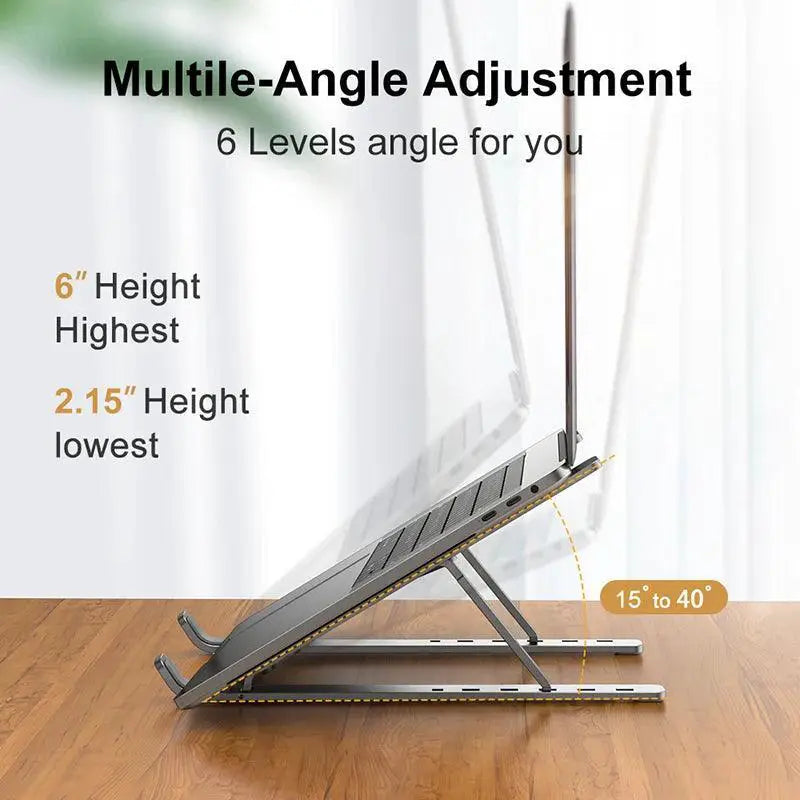 Aluminum Alloy Laptop Holder Stand Adjustable Foldable