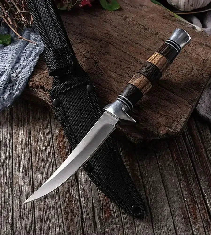 Premium Stainless Steel Sashimi Cleaver With Wooden Handle