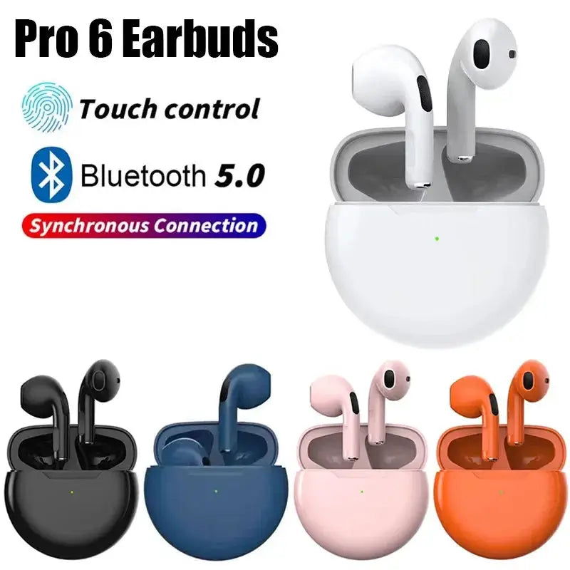 Original Pro 6 TWS Wireless Bluetooth Earphones Headphones - OurLum.com