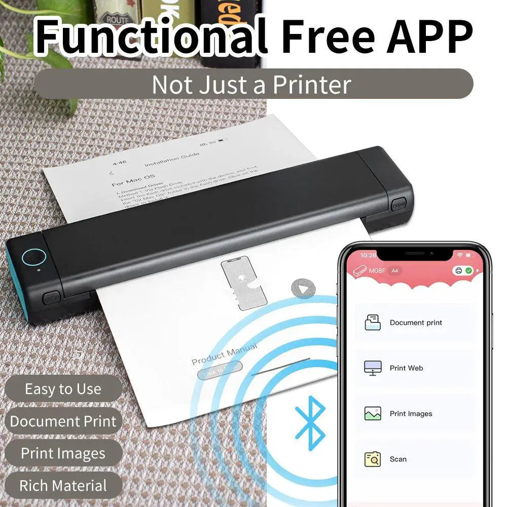 Phomemo M08F Wireless Portable Thermal Printer For Mobile