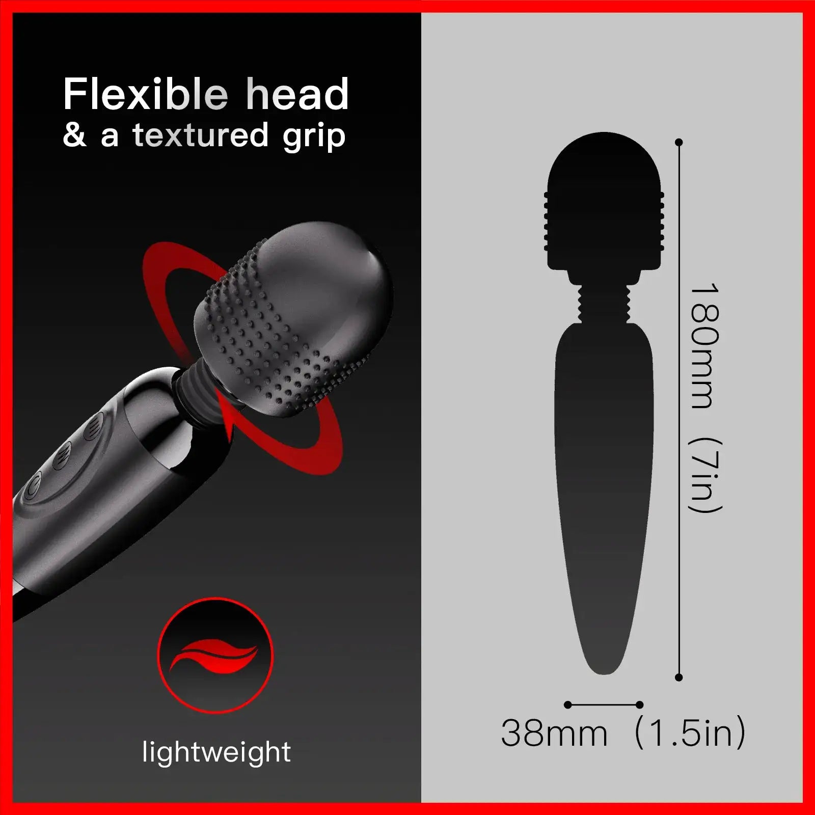 Electric Massager Stick,8 Intensity Levels 20 Vibration Modes Suitable for Neck,foot,head,back Health Massage Gun Portable