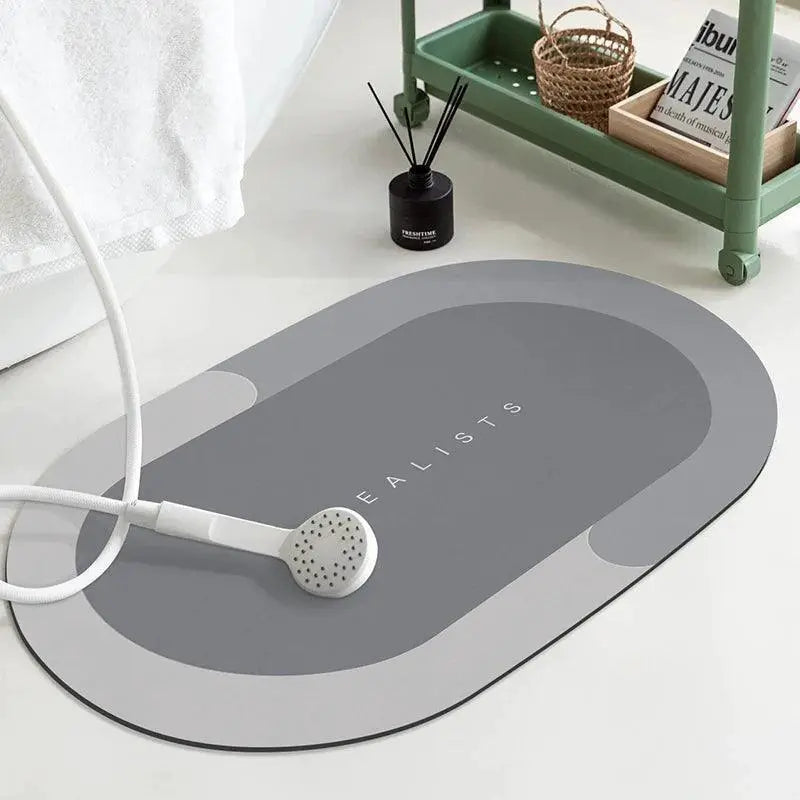 Luxurious Leather Bath Mat Ultra Absorbent Fast Drying