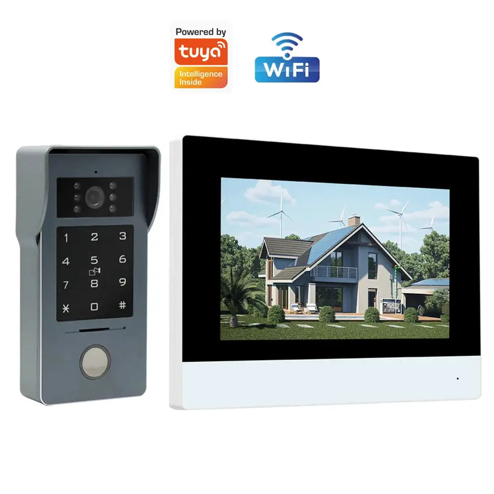 Wifi 1080P Video Intercom Video Doorbell Color Touch Screen Camera Access Control Security IP Villa RFID Support Tuya App