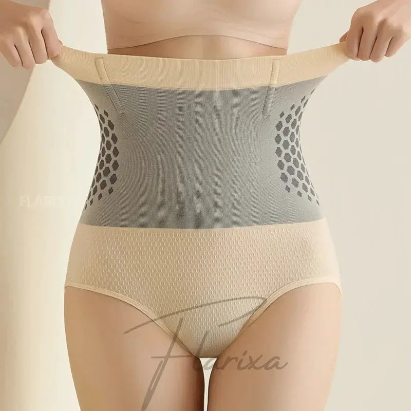 Flarixa Seamless Panties Women High Waist Tummy Control