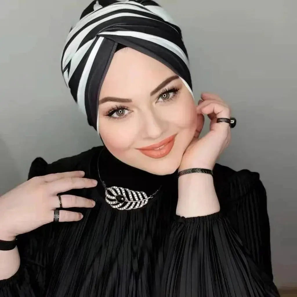 Modest Bubble Chiffon Hijab Cap For Versatile Wear