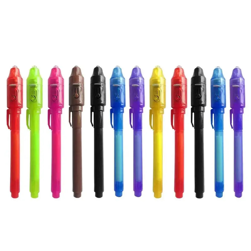 Invisible Ink Spy Pen With UV Light For Secret Messages