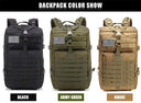 50L/35L/25L Tactical Backpack Men's Travel Large Capacity Rucksacks
