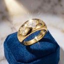 Moissanite Silver Engagement Ring