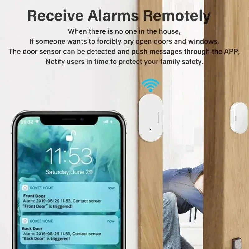 Zigbee Door Sensor For Home Security And Smart Home