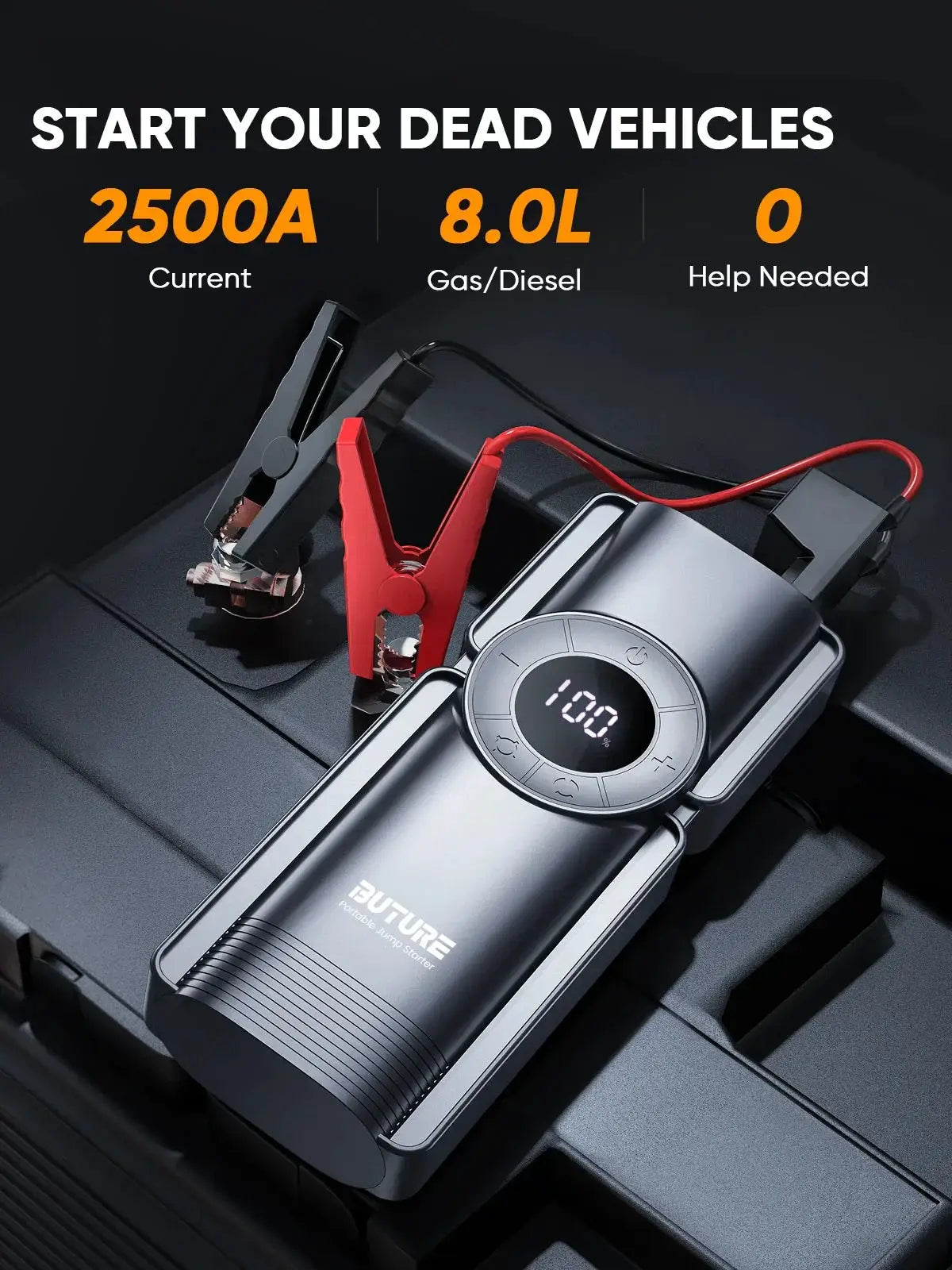 Buture Bate1 4In1 2500A Jump Starter Power Bank Ultra - OurLum.com