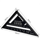 7-Inch Triangle Ruler for Precise Measurements and Angles