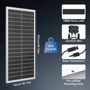 Rvpozwer 100W Rigid Solar Panel