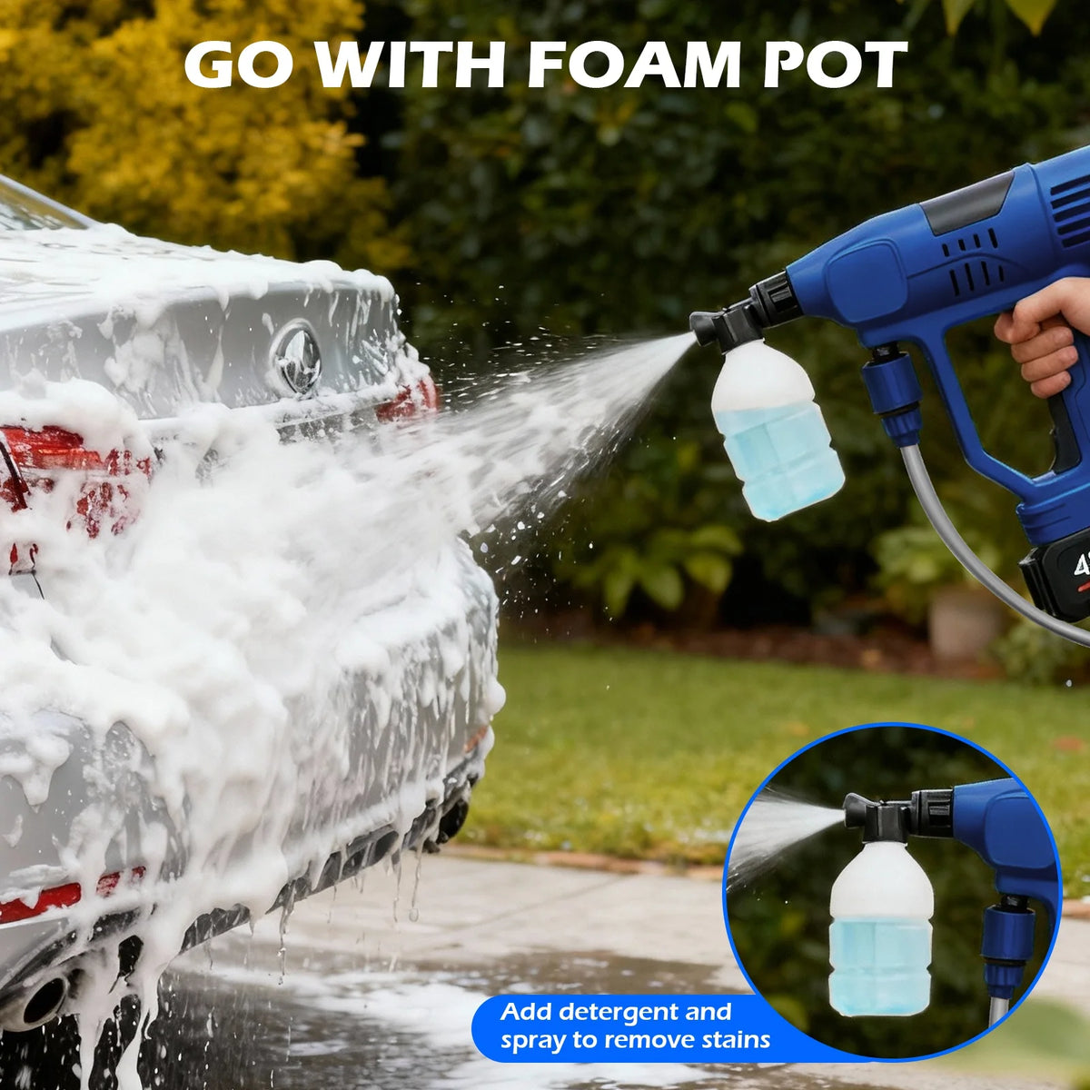 Portable Cordless Car Washer High Pressure Spray Water Gun — product view 6