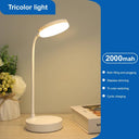 360° Flexible Clip-on Study Lamp USB Rechargeable Desk Light