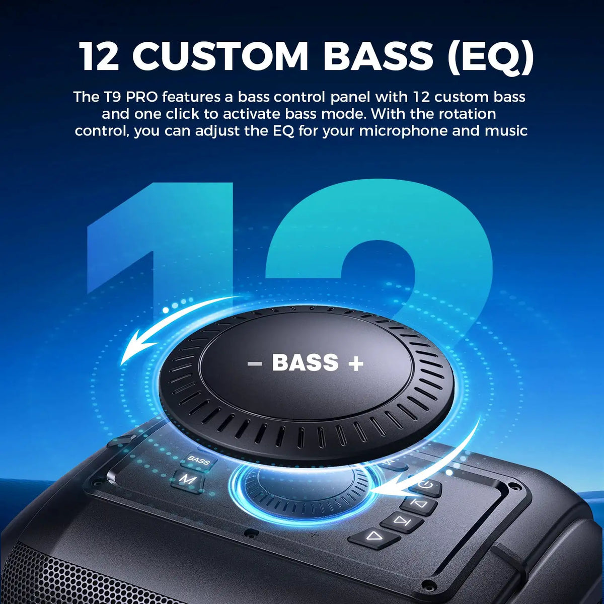 W-KING 250W PEAK Large Bluetooth Speaker Loudest/Massive 120dB/12 Custom Bass, V5.3 Big Party Boombox Portable Speaker Wireless