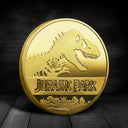 4PCS Souvenir Coin REPLICA Commemorative Coins Medallion Badges Coins Jurassic Park Dinosaurs Coins