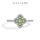 Moissanite Ring in Sterling Silver ATTAGEMS