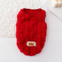 Coral Fleece Pet Sweater for Small Medium Cats Dogs Warm Winter Outfit