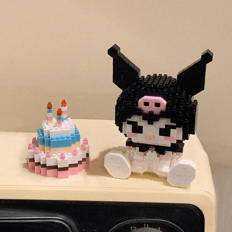 Hello Kitty Building Block Anime Figure Puzzle Ornament Gift
