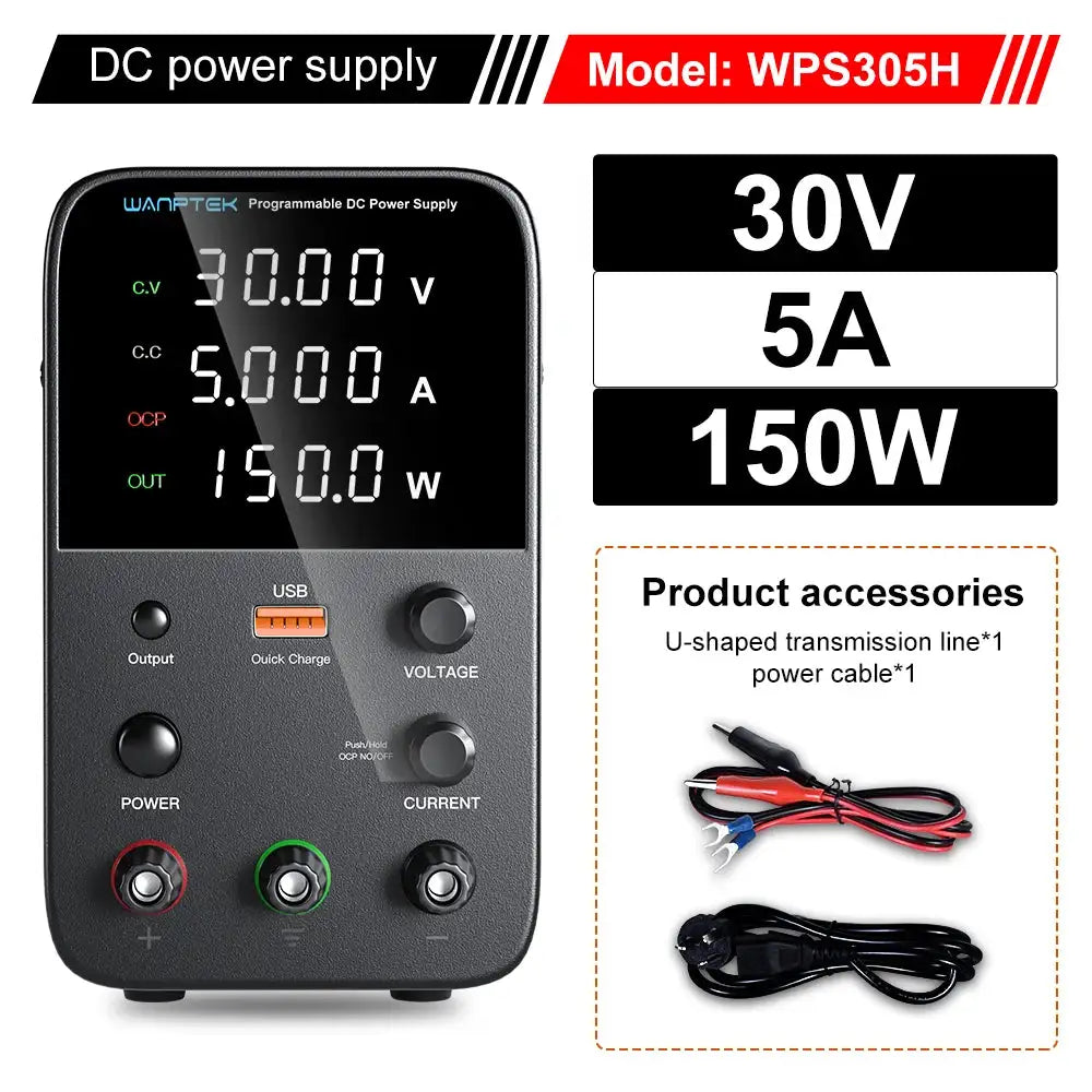 Adjustable DC Bench Power Supply for Electronics — product view 11