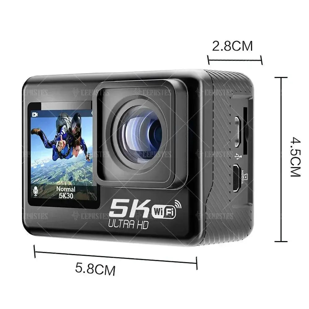 Cerastes Action Cam 5K WiFi Outdoor Adventure Camera
