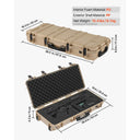 Hard Rifle Case Lockable Foam Insert