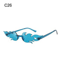 Trendy Rimless Flame Sunglasses for Women UV400 Shades
