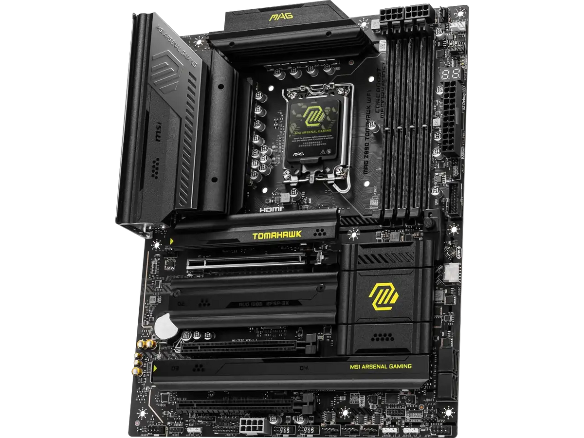 MAG Z890 TOMAHAWK WIFI Motherboard, ATX - Supports Intel Core Ultra Processors (Series 2), LGA 1851 - DDR5 Memory Boost 4 x DDR5 (9200+ MT/s OC), 1 x PCIe 5.0 x16, 1 x M.2 Gen5, Wi-Fi 7, 5G LAN