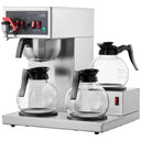 SucceBuy Commercial Drip Coffee Maker w/ Carafes Plates Stainless