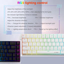 E-YOOSO Z686 RGB Mechanical Keyboard Portable 65% Slim Customizable