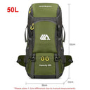 50L Waterproof Travel Backpack for Hiking and Camping