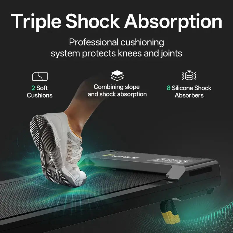 Portable Mini Electric Walking Pad Treadmill with LED Screen Remote Control Manual Incline for Home Office Use Desk Fitness