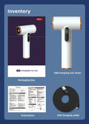 Wireless Hair Dryer: USB Charging Travel