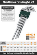 WYNNS Allen Wrench Set Hex Key 9pcs Tool for Repairs