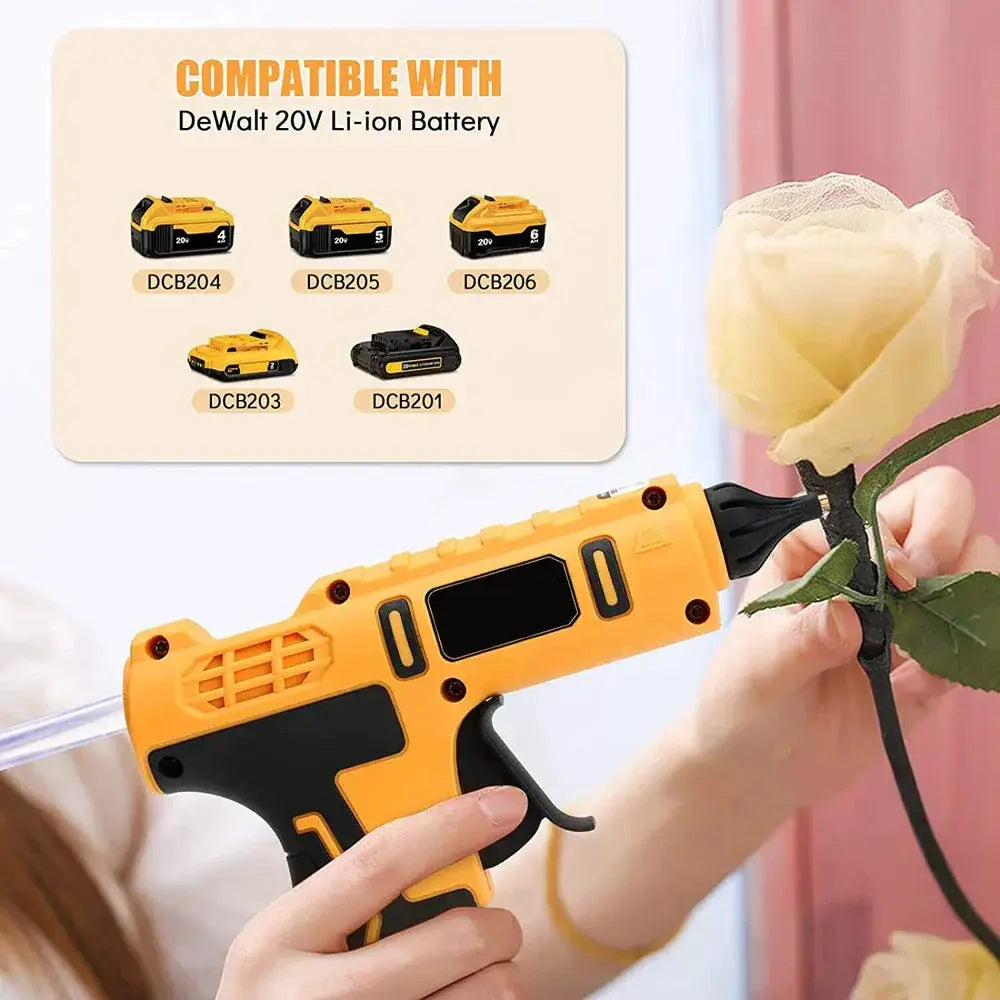 Cordless Electric Hot Glue Gun 100W Fast Heating Tool - OurLum.com