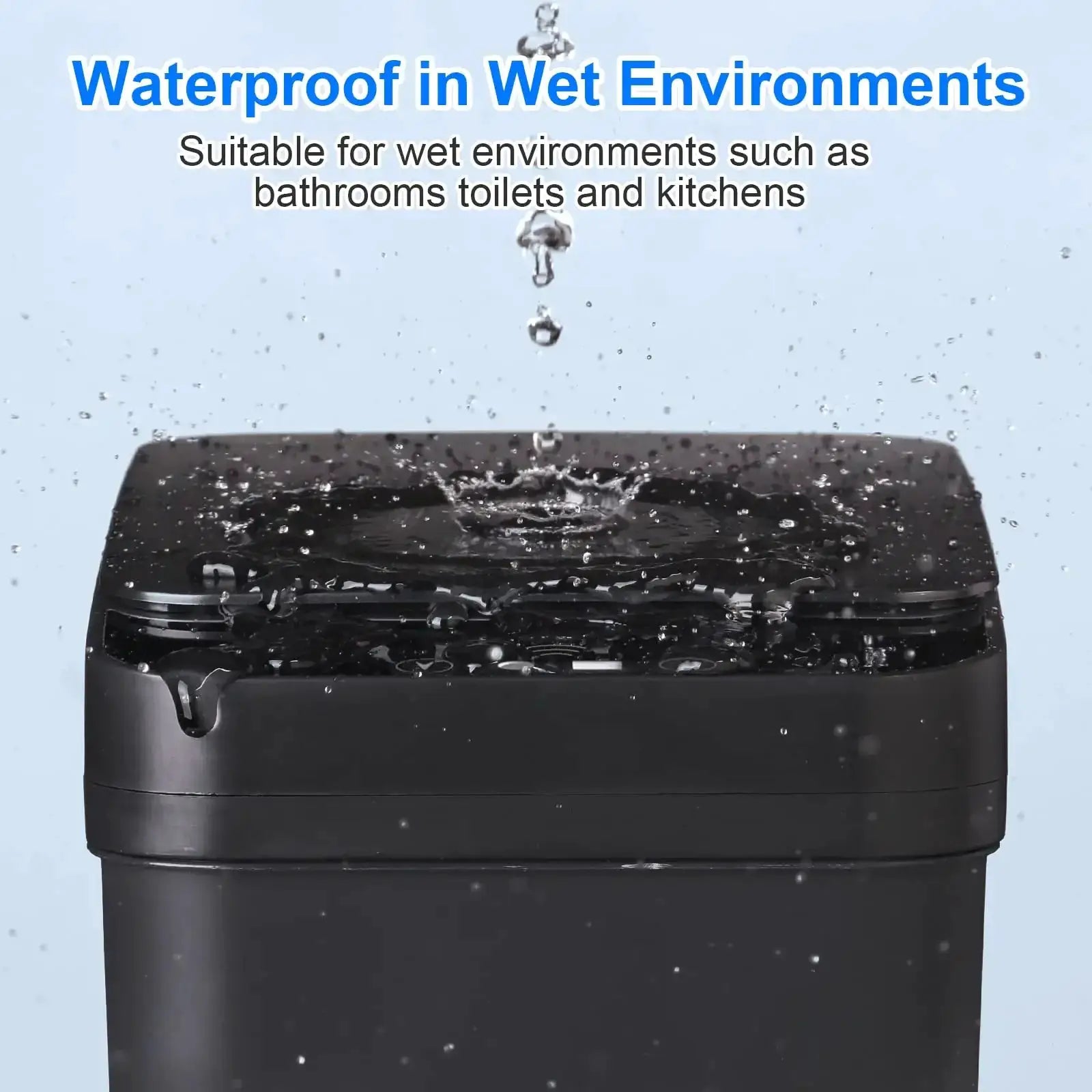 Bathroom Touchless Trash Can 12L Motion Sensor Bin